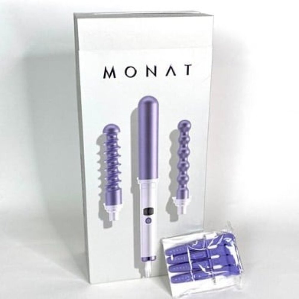 Brand New Monat Endless Curls Stying Wand Curling Iron Curling Rod 3 Pie…